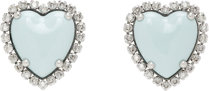 Øreringe Valentino Valentino Garavani Hyperbole Heart Earrings Blå | 6W0J0Z47CEL