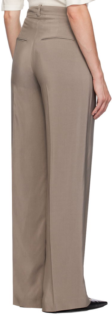 Bukser Anine Bing Anine Bing Dolan Wide-Leg Trousers Beige | A-03-3343-TPU23, 2