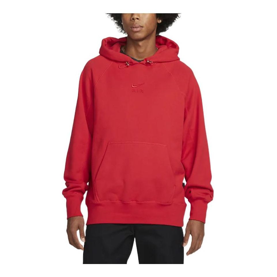 Sweatshirt Nike Air Fleece Pullover Hoodie Rød | DV9778-657, 0