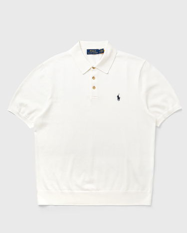 Polo skjorte Polo by Ralph Lauren Polo Ralph Lauren Knitted Short Sleeve Polo Shirt Hvid | 710980682005, 2