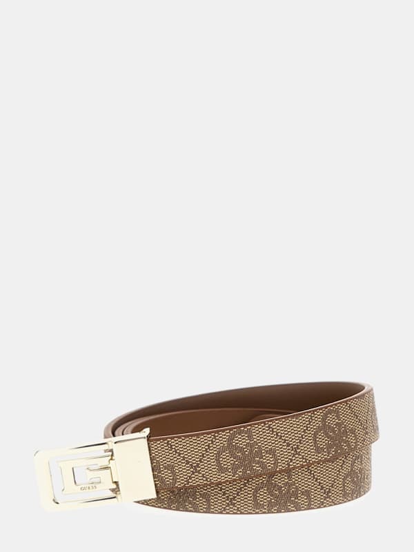 Bælter GUESS Reversible Sestri 4G Logo Belt Beige | BW9128P4220, 0
