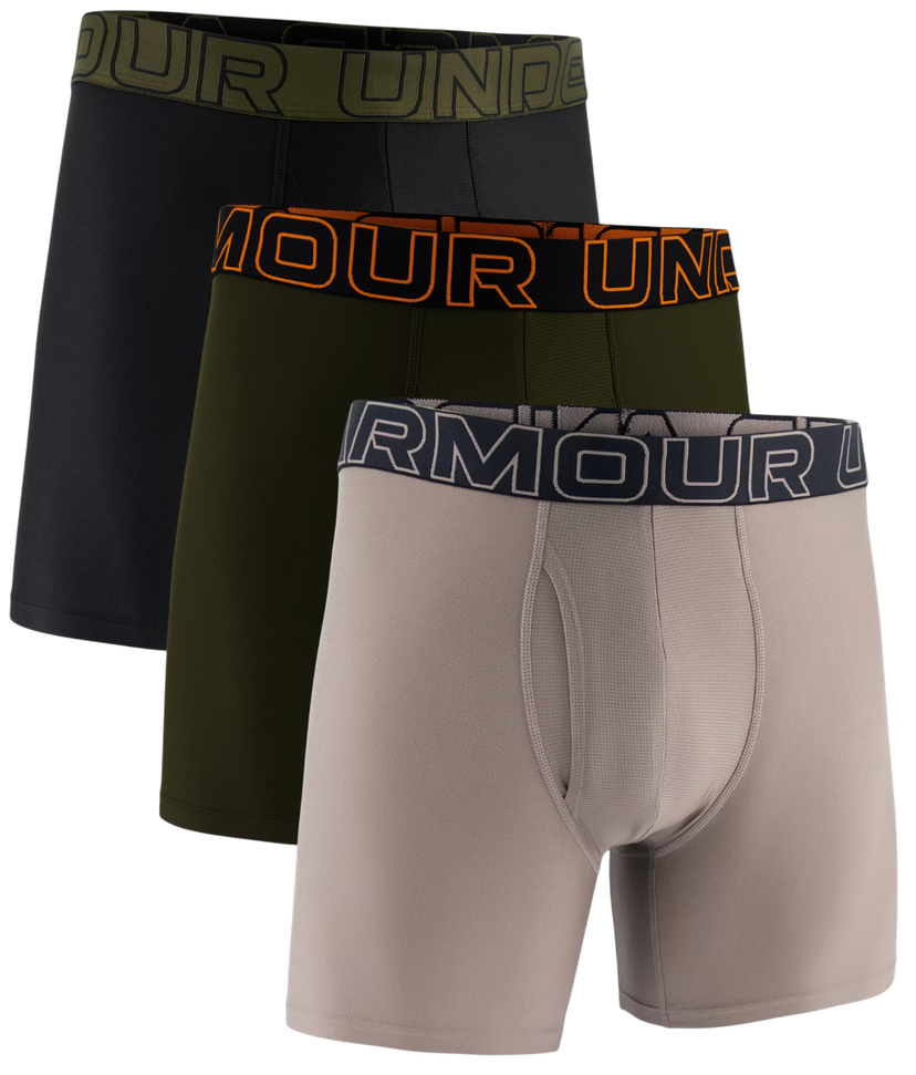Boksere Under Armour Under Armour SOLID 6in 3 Pack Boxer Shorts Flerfarvet | 1383878-200