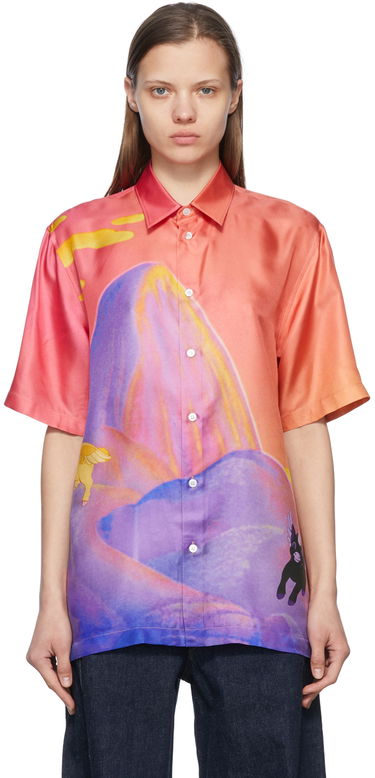 Skjorte Stella McCartney Stella McCartney Fantasia Landscape Shirt Flerfarvet | 6200033STA91, 0