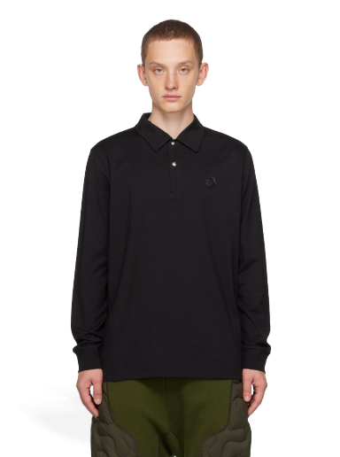 Polo skjorte Moncler Patch Sort | I20918B00005 89A9N