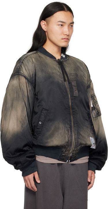 Bomberjakke Maison MIHARA YASUHIRO MIHARA YASUHIRO Distressed Flight Bomber Jacket Sort | J13BL151, 1