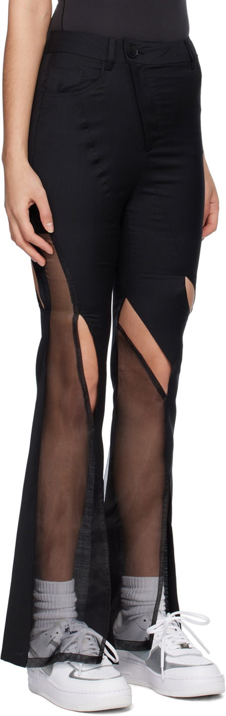 Bukser Feng Chen Wang Feng Chen Wang Cutout Trousers Sort | FWS15TR11, 1