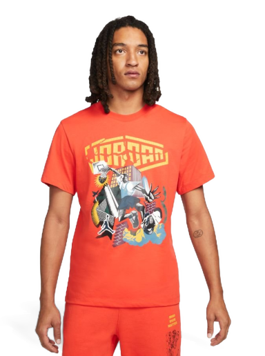 T-shirt Jordan Sport Dna Red Tee Rød | DC9783-673