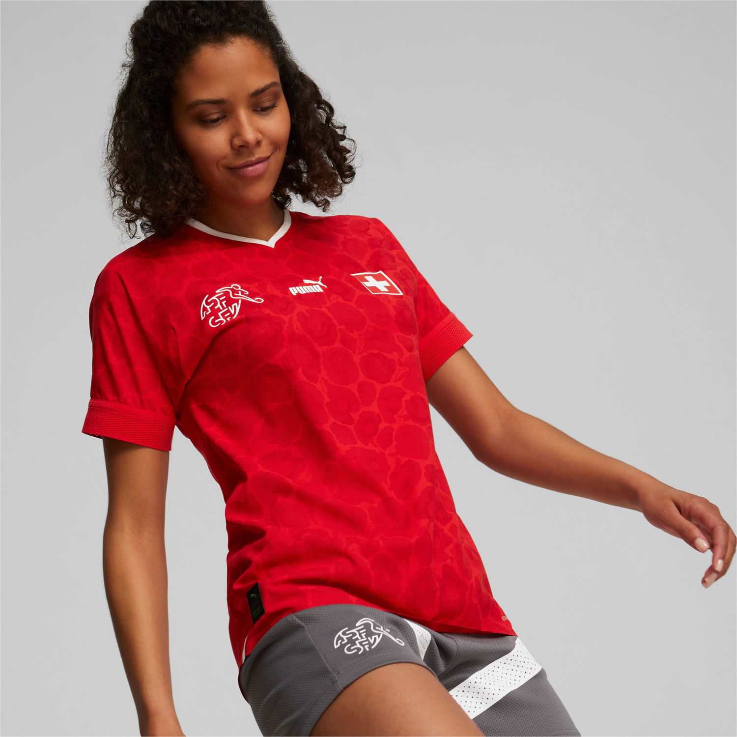 Jersey Puma x LIBERTY Svizzera Maglia da Rød | 767890_01, 0