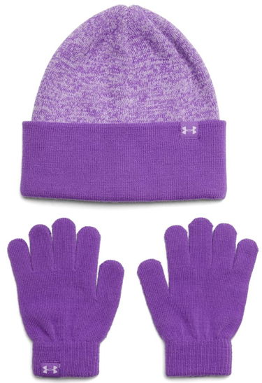 Handsker Under Armour Under Armour Combo JR Beanie and Gloves Set Lilla | 1386642-525, 2