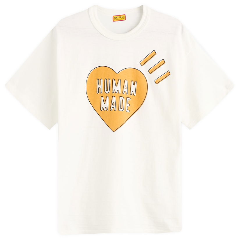 T-shirt Human Made Human Made Heart Graphic T-Shirt, Size Large Hvid | HM30TE002-WHT