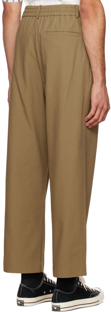 Bukser Feng Chen Wang Feng Chen Wang Embroidered Panel Trousers Grøn | FUF14TR08, 2