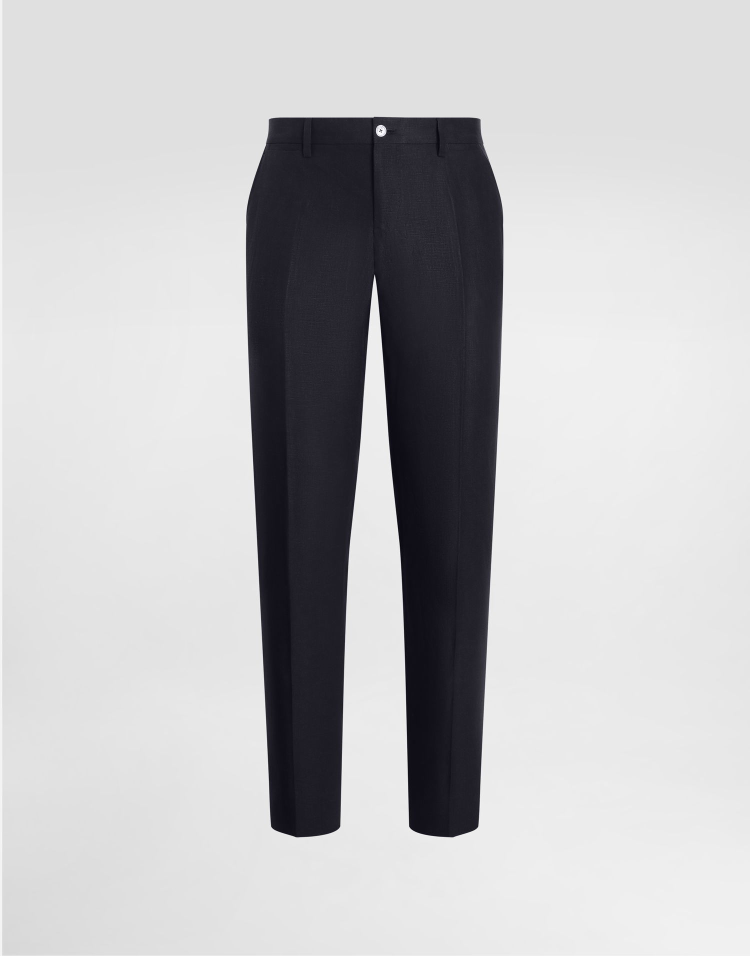 Bukser Dolce & Gabbana Dolce & Gabbana Tailored Linen Pants Mørkeblå | GY7BMTFU4K6B4902, 0