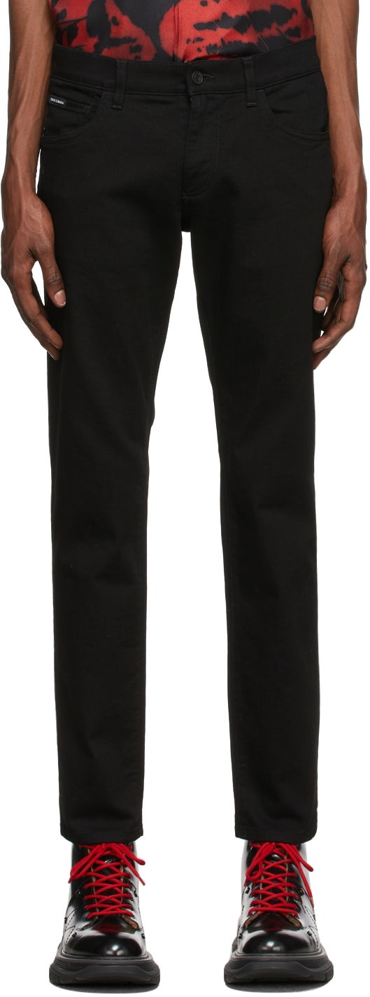 Jeans Dolce & Gabbana Black Stretch Skinny Jeans Sort | GY07CD G8CN9
