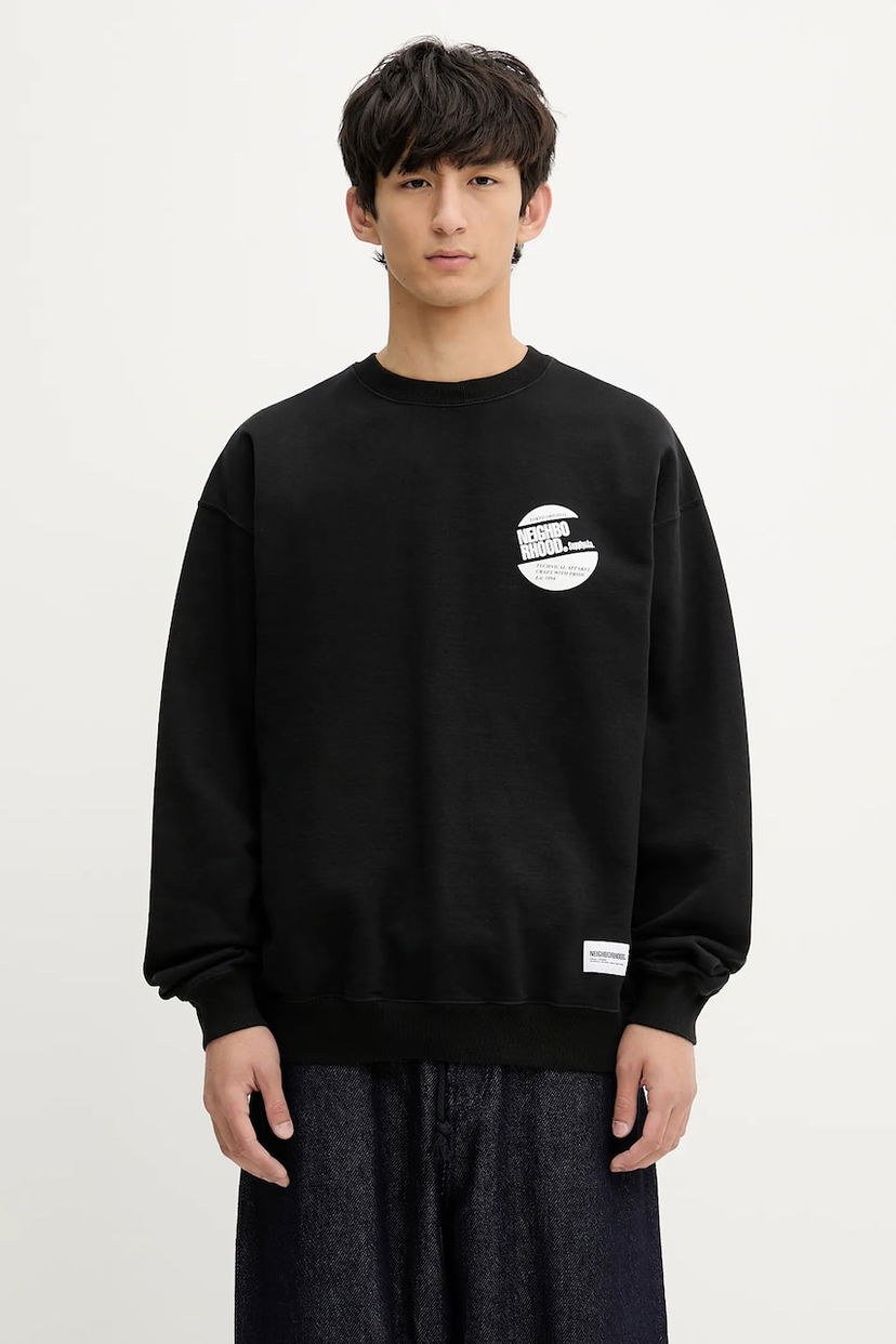 Sweatshirt Neighborhood NEIGHBORHOOD Classic Long Sleeve Sweatshirt with Graphic Sort | 251FPNH.CSM01