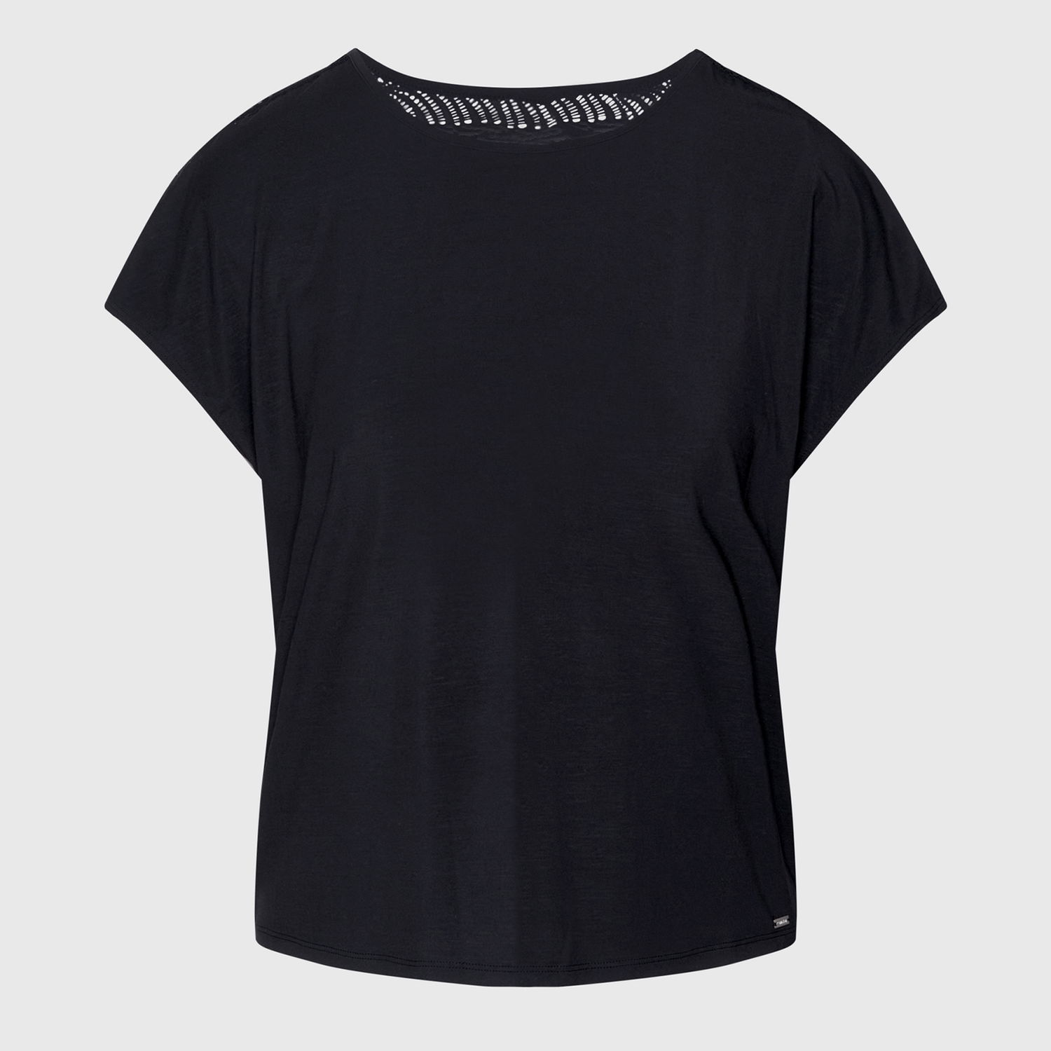 T-shirt CALVIN KLEIN Sculpt Stretch-Modal Top Sort | 000QS7157EUB1, 0