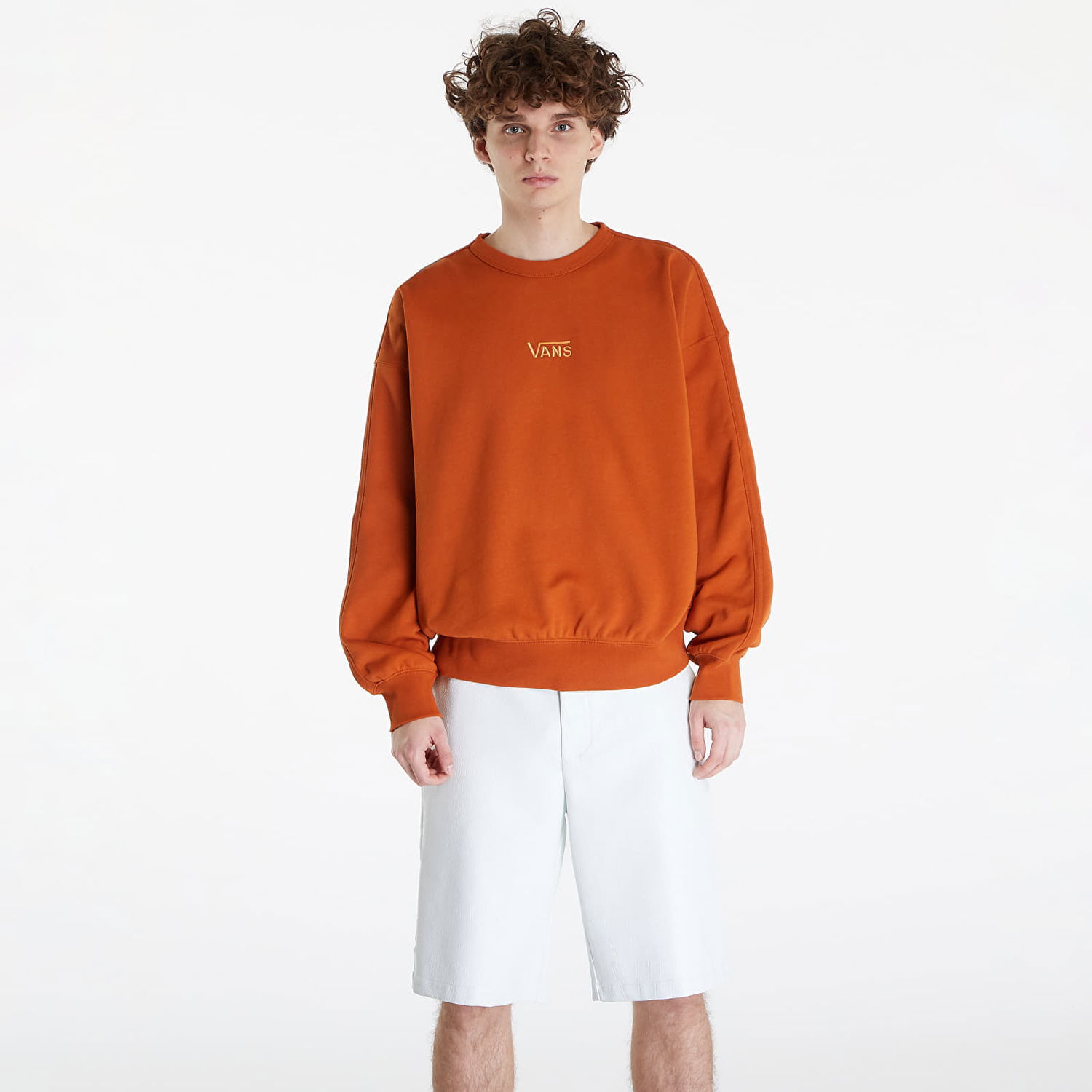 Sweatshirt Vans Premium Standards Fleece LX Crew Brun | VN000GBWCYS1, 0