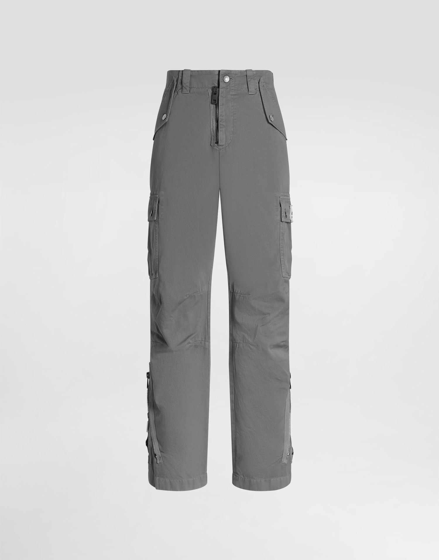 Cargo bukser Dolce & Gabbana Dolce & Gabbana Cotton Cargo Cropped Trousers Grå | GVL7HTG8NT5N0040, 0