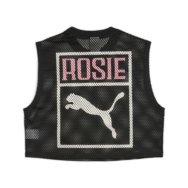 Crop top Puma ROSÉ Cropped Mesh Relaxed Fit T-Shirt Sort | 633804_01, 6
