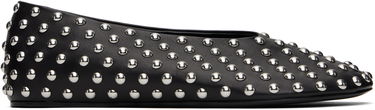 Sneakers og sko Jil Sander Jil Sander Studded Leather Ballerina Flats Sort | J15WZ0026_P8173, 0