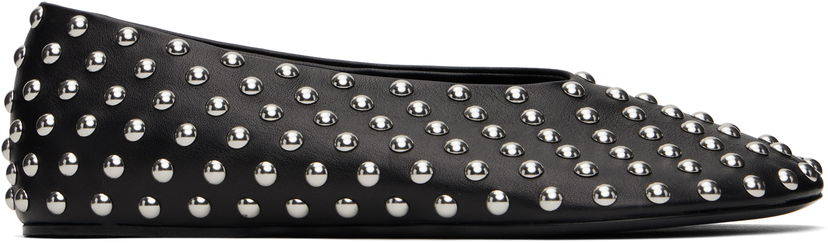 Sneakers og sko Jil Sander Jil Sander Studded Leather Ballerina Flats Sort | J15WZ0026_P8173