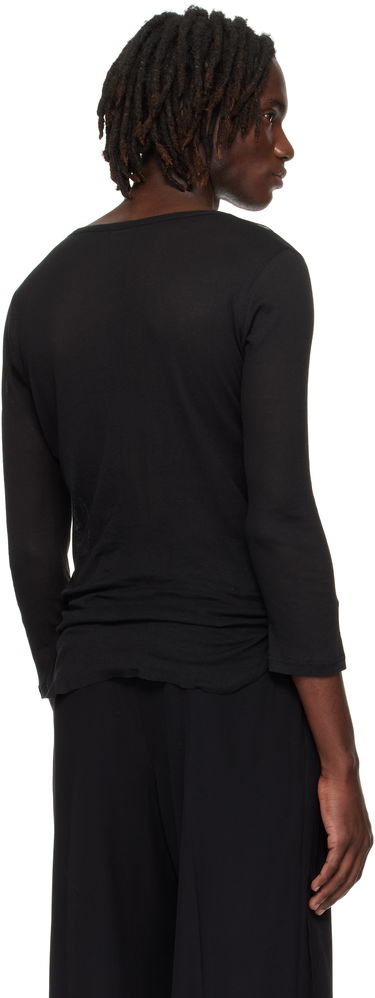 T-shirt Ann Demeulemeester Ann Demeulemeester Margon Long Sleeve T-Shirt Sort | B0012875-FA434-099, 2