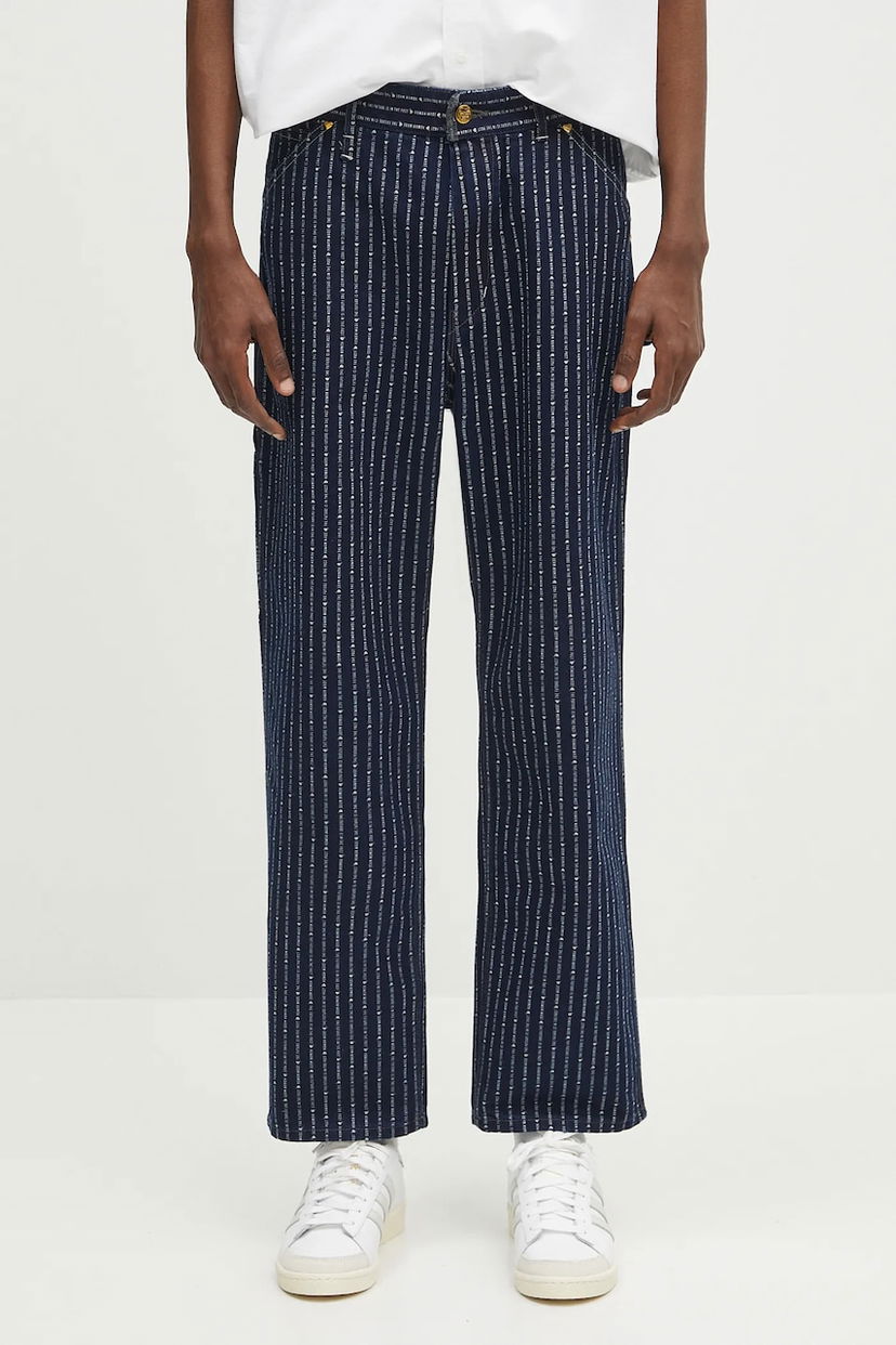 Bukser Human Made Human Made Wabash Denim Work Pants Mørkeblå | HM29PT005