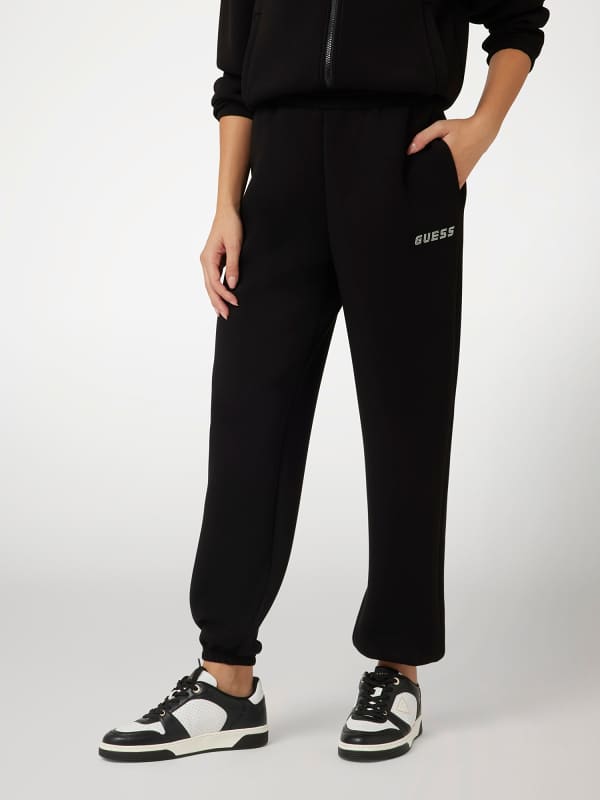 Joggingbukser GUESS Scuba Zip Sweatshirt Sort | V4BQ14K7UW2, 0