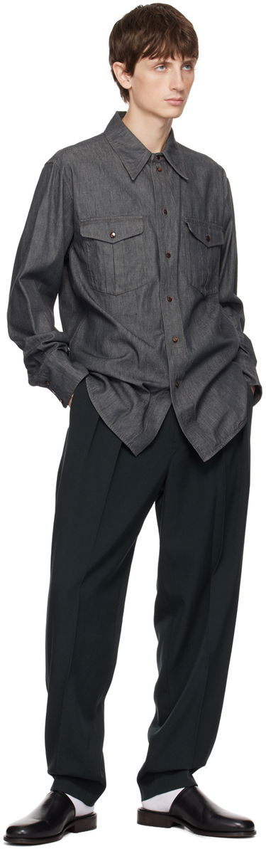 Bukser LEMAIRE Lemaire Tapered Trousers Grøn | PA1042 LF1123, 3