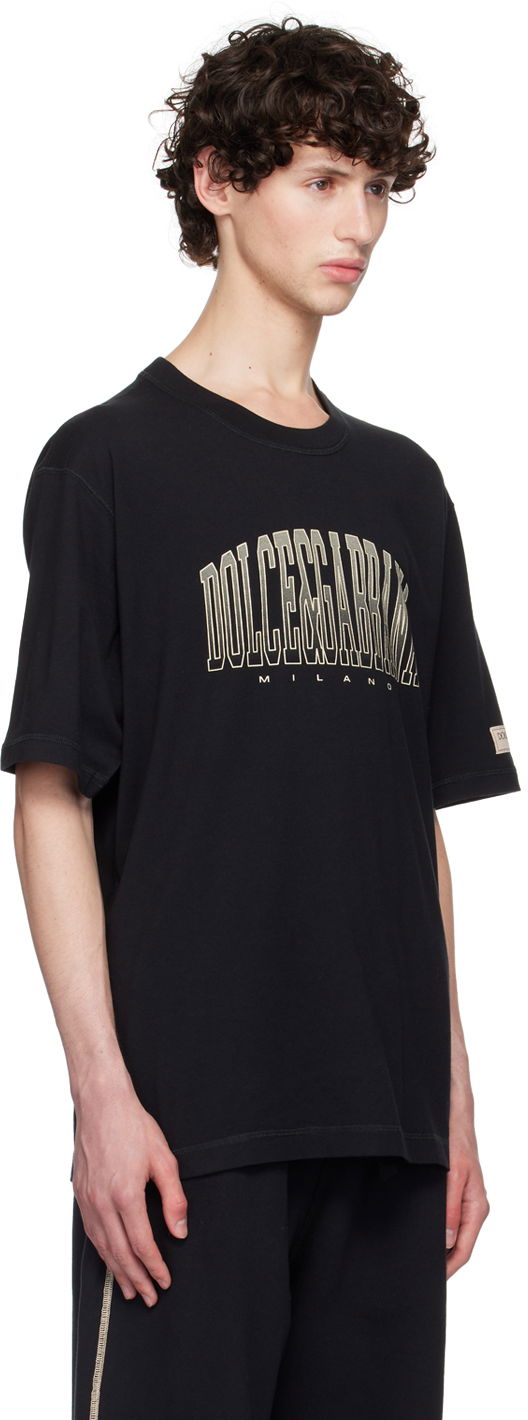 T-shirt Dolce & Gabbana Dolce&Gabbana Logo Print T-Shirt Sort | G8PN9TG7NWT, 1