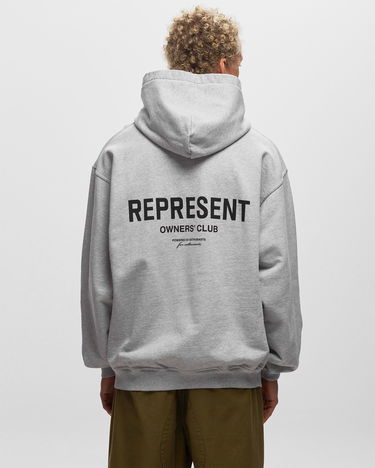 Sweatshirt Represent Clo Represent Owners Club Hoodie Ash Grey/Black Grå | M04153-302, 1