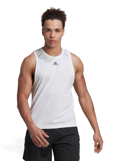 Tanktop adidas Originals HIIT Spin Hvid | HP1755