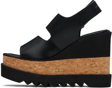Sneakers og sko Stella McCartney Elyse Alter Mat Platform Wedges Sort | 810392AP00P0, 2
