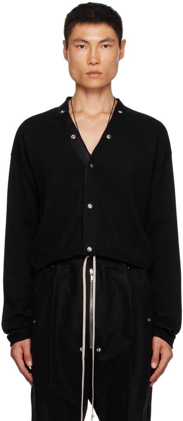 Sweater Rick Owens Peter Cardigan Sort | RU02C7606 M, 0