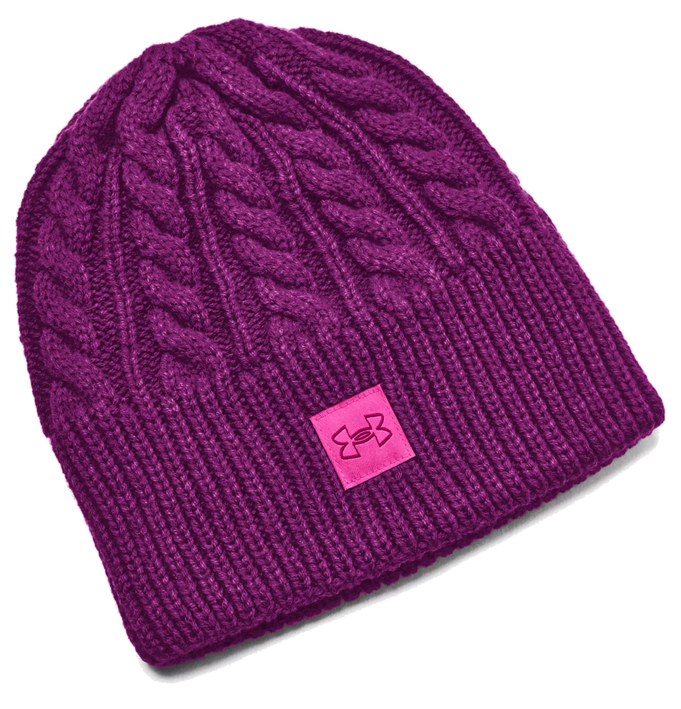 Beanie Under Armour Halftime Cable Knit Beanie Lilla | 1379995-573, 0