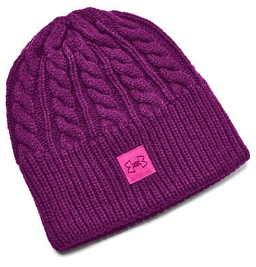 Beanie Under Armour Halftime Cable Knit Beanie Lilla | 1379995-573, 0