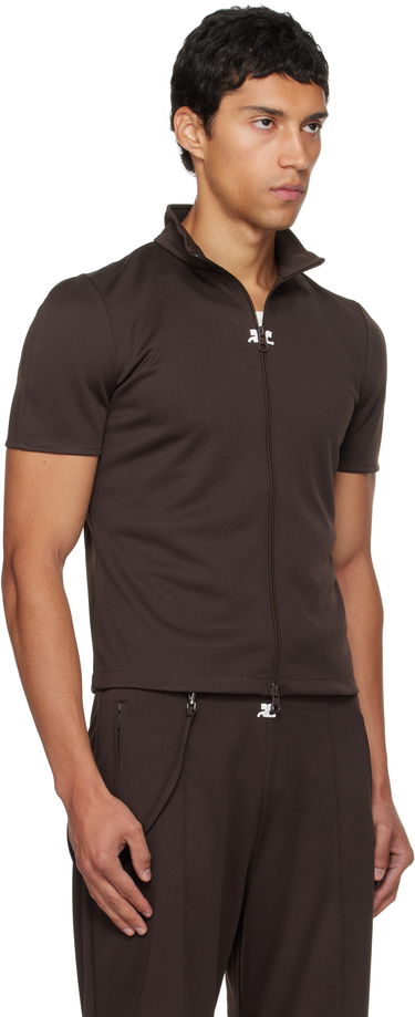 Træningsdragt Courrèges Courrèges Interlock Tracksuit Top Brun | 325JTO447JS0250, 1