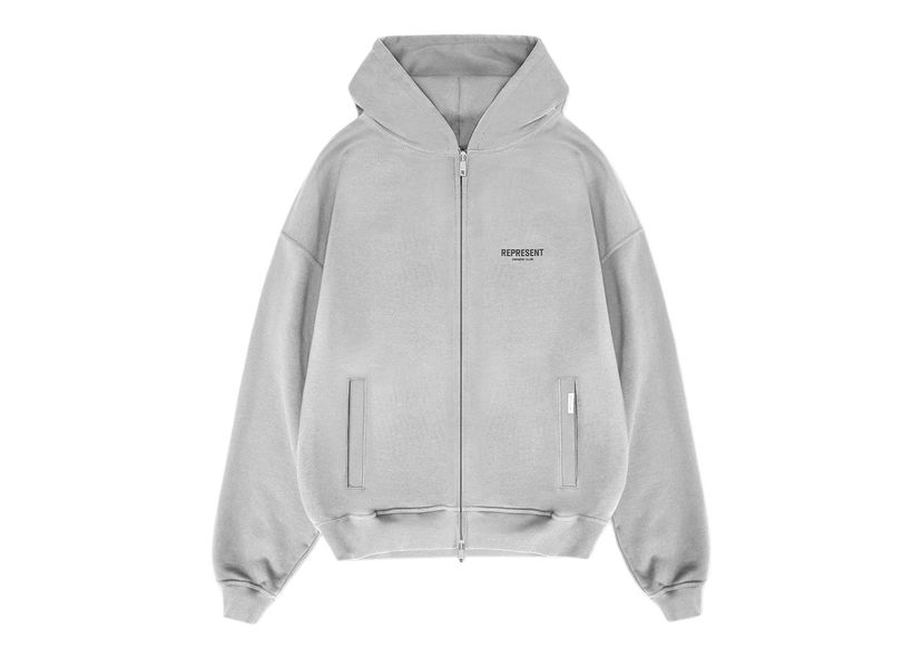 Sweatshirt Represent Clo Represent Owners Club Zip Hoodie Ash Grey Grå | MH4039-302