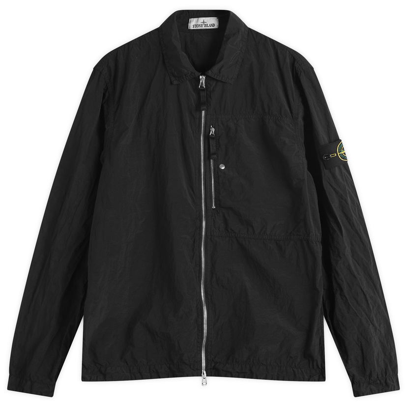 Skjorte Stone Island Nylon Metal Shirt Jacket, Size Large Sort | K1S151200005-V0029