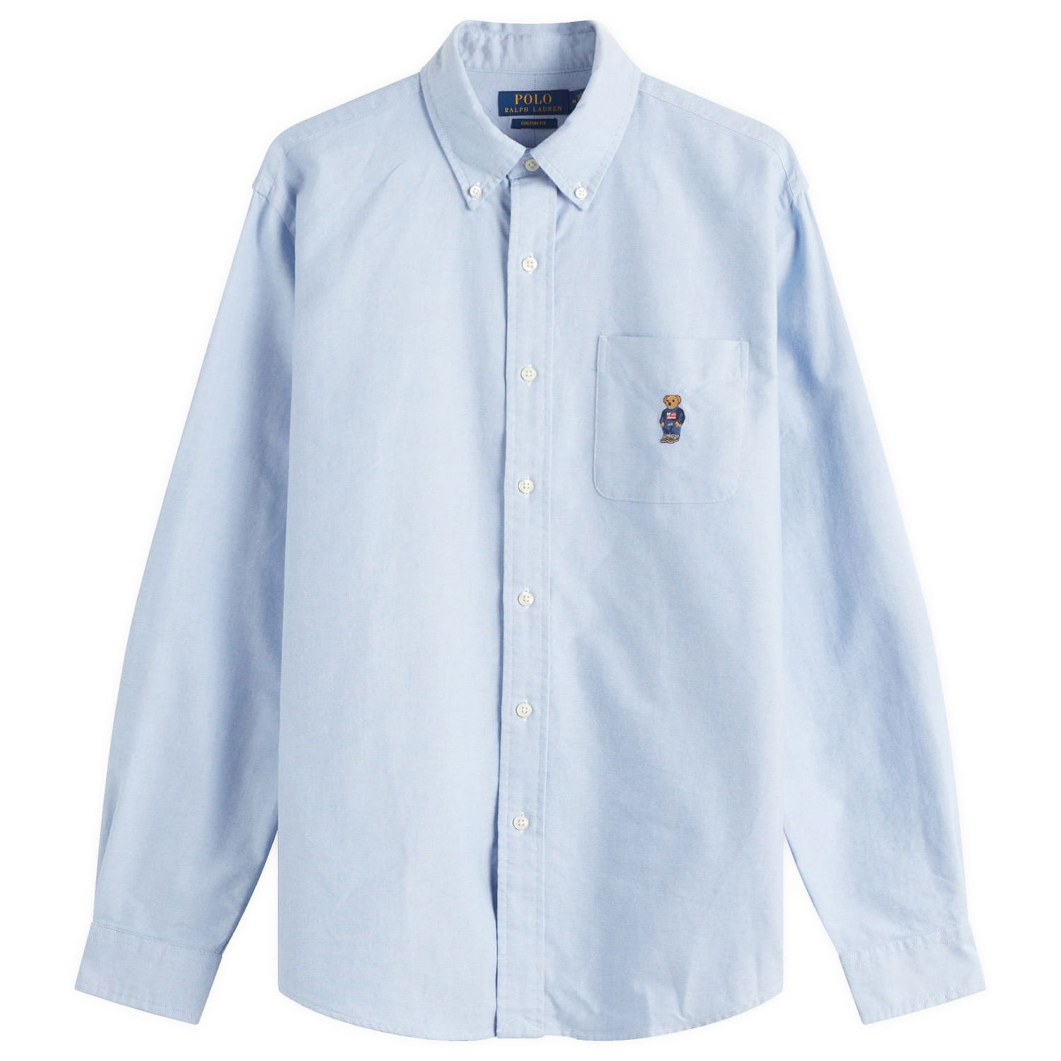 Skjorte Polo by Ralph Lauren Ralph Lauren Men's Custom Fit Shirt, Size Large Blå | 710968934001, 0