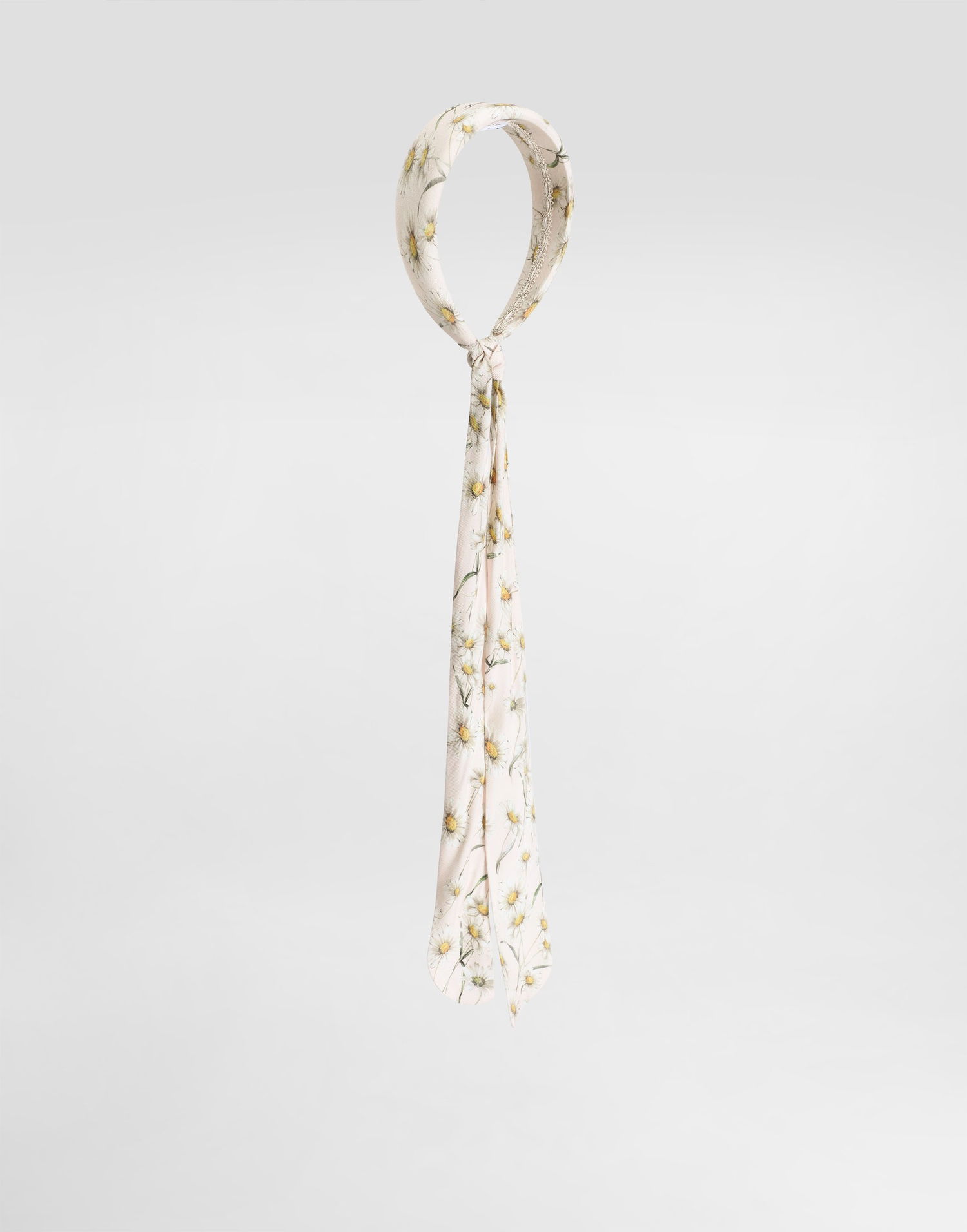 Tørklæde Dolce & Gabbana Dolce & Gabbana Daisy-Print Headband with Tails Beige | LB3L63FS8DKHF5RI, 0