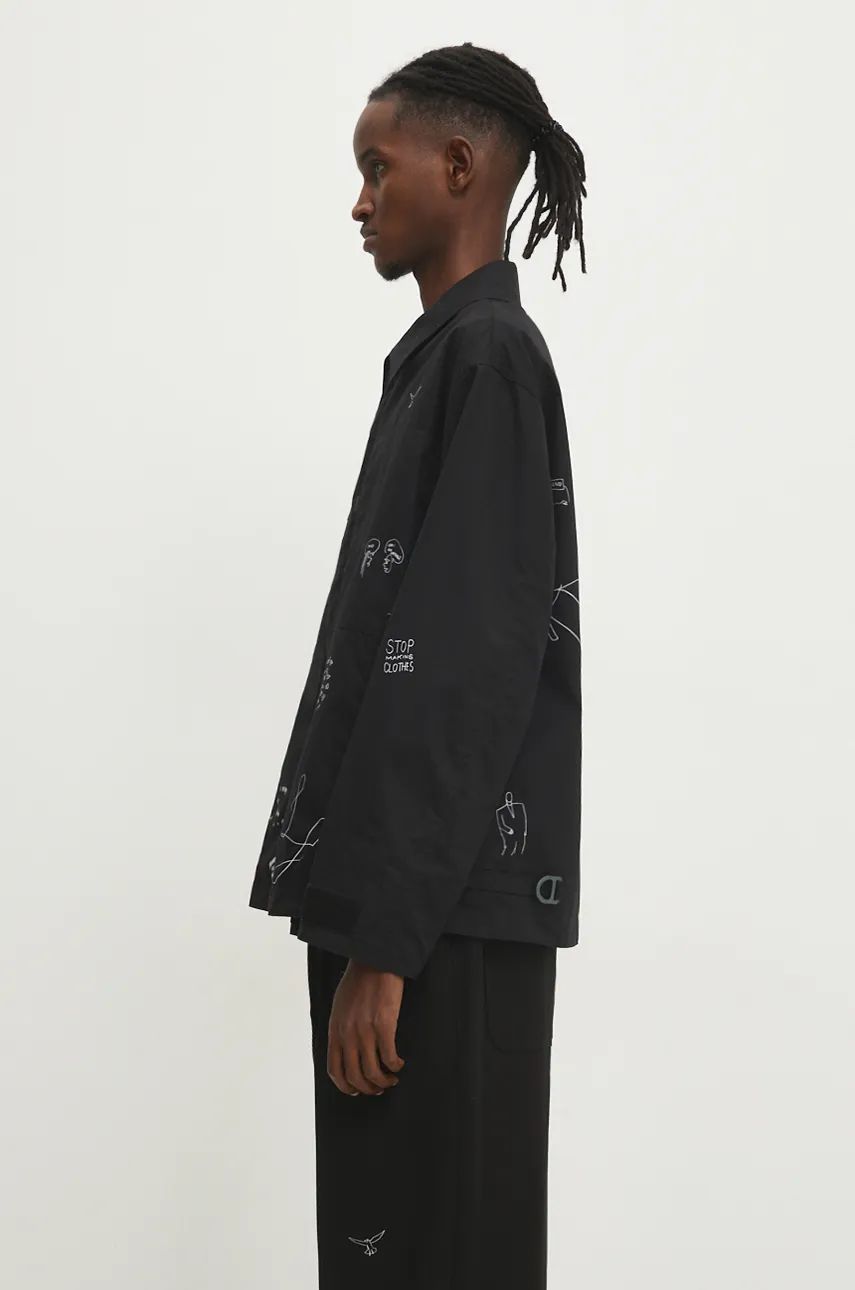 Jakke UNDERCOVER Oversize Jacket with Print Sort | UC2D4212, 1