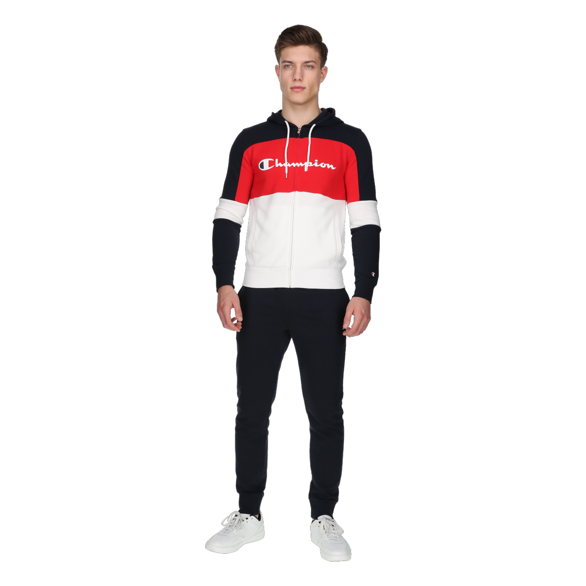 Træningsdragt Champion Colorblock Hooded Tracksuit Flerfarvet | 219943-WW001, 0