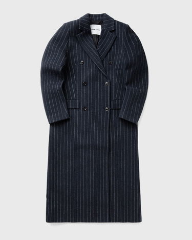 Frakker Samsoe Samsoe Double-Breasted Pinstripe Coat Mørkeblå | F24900016-CLR002321, 0
