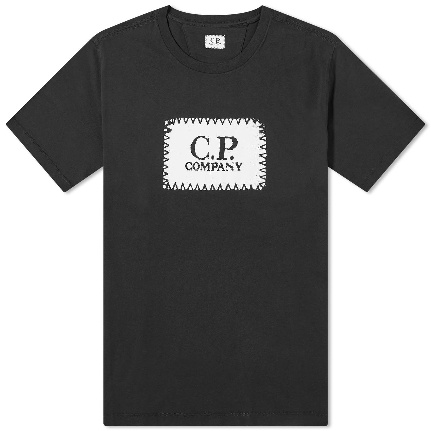 T-shirt C.P. Company Label Logo T-Shirt Sort | 15CMTS042A-005100W-888, 0