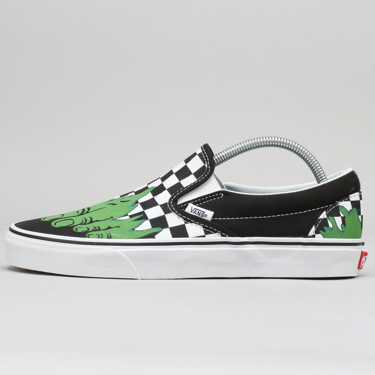 Sneakers og sko Vans Classic Slip-On Marvel hulk / Checkerboard Sort | VA38F7U44, 1
