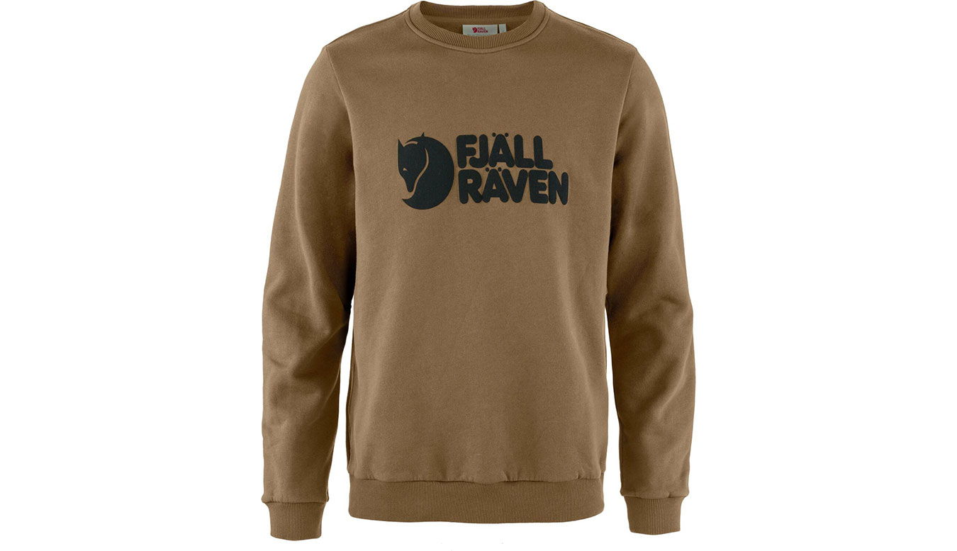 Sweatshirt FJÄLLRÄVEN Logo Crewneck Sweater Brun | F84142-265, 0