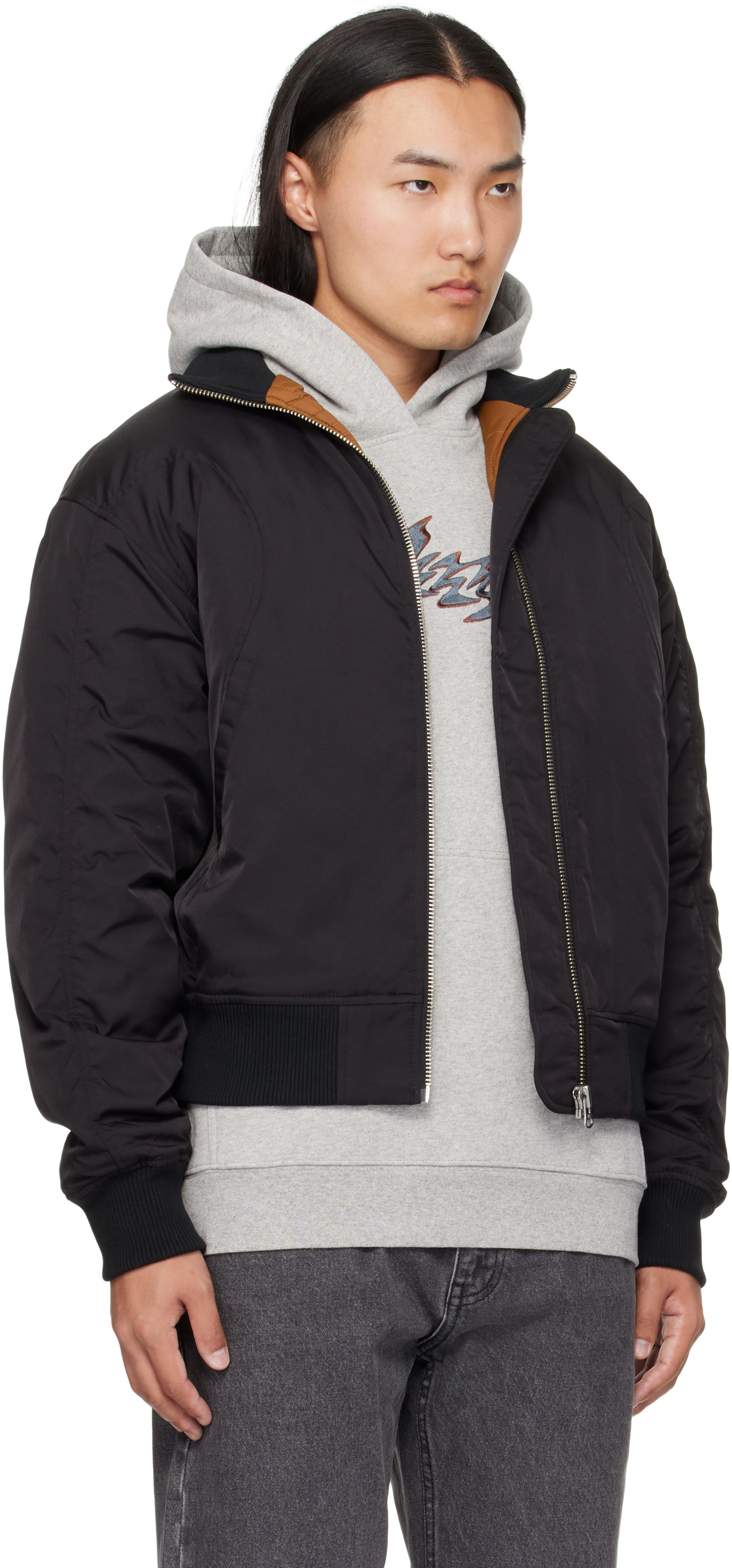 Bomberjakke Dime Dime Insulated Bomber Jacket Sort | DIMEFA251BLK, 1