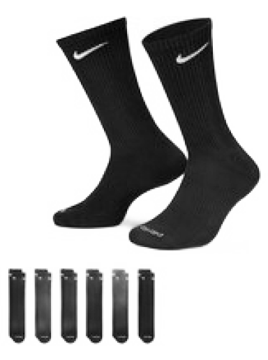 Undertøj og sokker Nike Everyday Plus Cushioned Training Crew Socks 6-pack Sort | SX6897-010