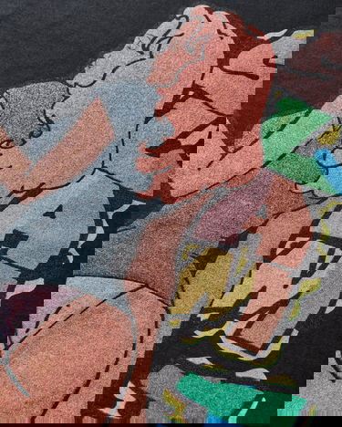 T-shirt Slam Jam Andre Thompson T-Shirt with SLAM JAM CHAOS IS ORDER Print Sort | SJANDRETEE1 BLK, 3