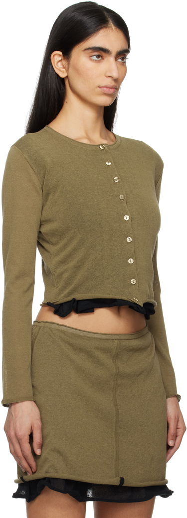 Sweater Eckhaus Latta Eckhaus Latta Veil Cardigan Grøn | 8118-EL-PS25-B -, 1